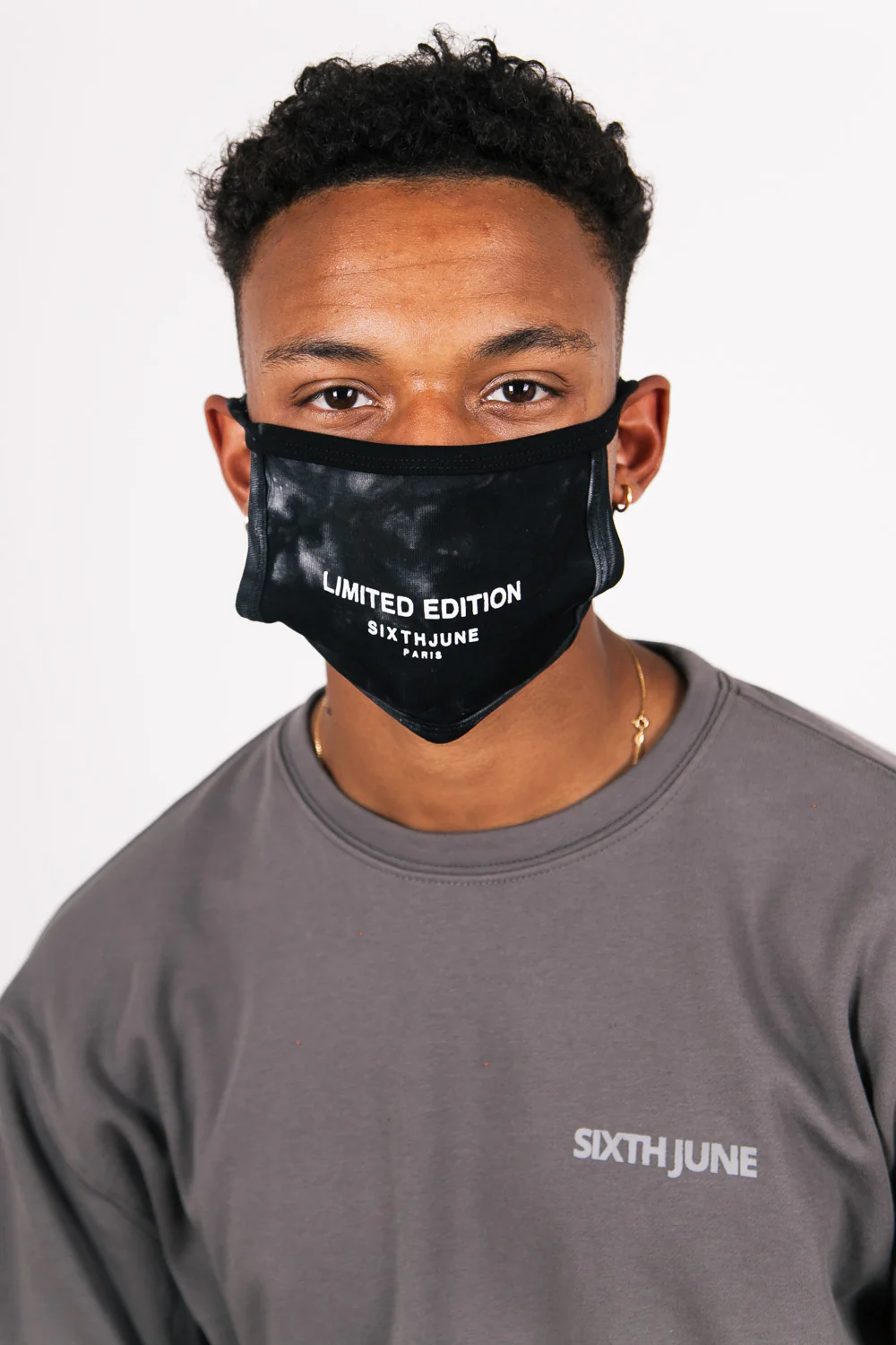 Masque tie dye Limited Edition noir – Image 3