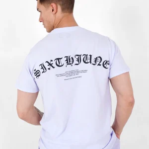 T-shirt logo gothique Violet clair