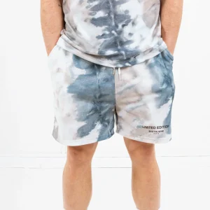 Short limited edition tie dye Bleu clair