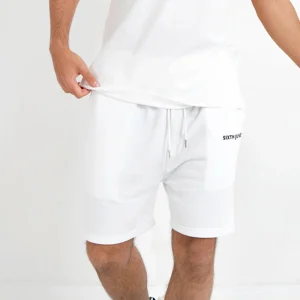 Short essential logo Blanc