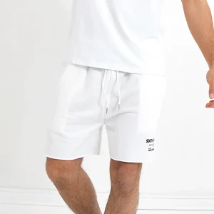 Short barcode bords francs Blanc