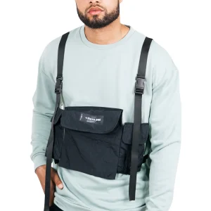 Sweat poche tactique turquoise