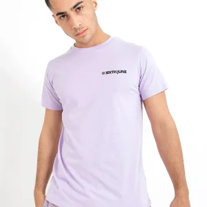 T-shirt essential logo Mauve