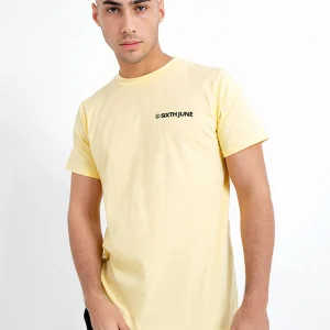 T-shirt essential logo Jaune