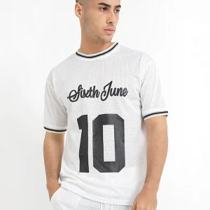 Maillot mesh numéro 10 Blanc