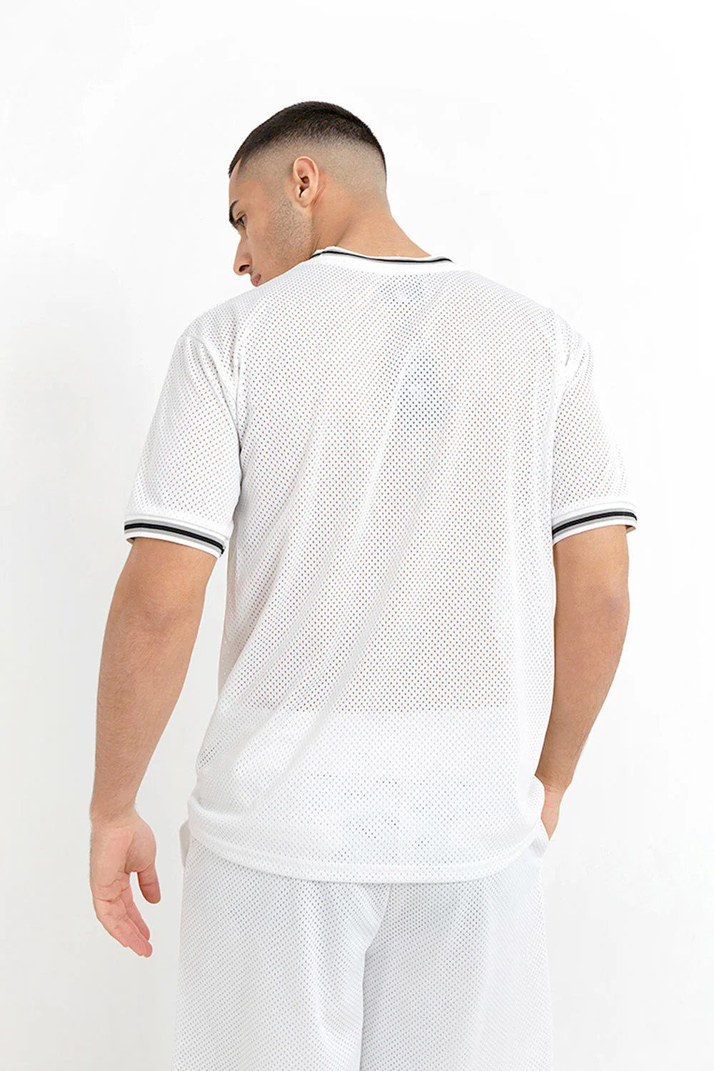 Maillot mesh numéro 10 Blanc – Image 5
