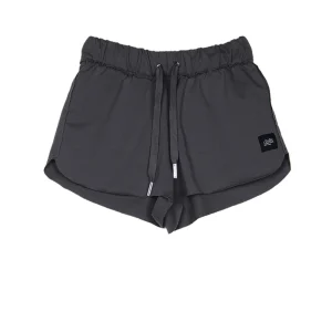 Short logo patch Noir