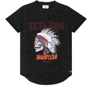 T-shirt Monsters Homme noir M2210WTS