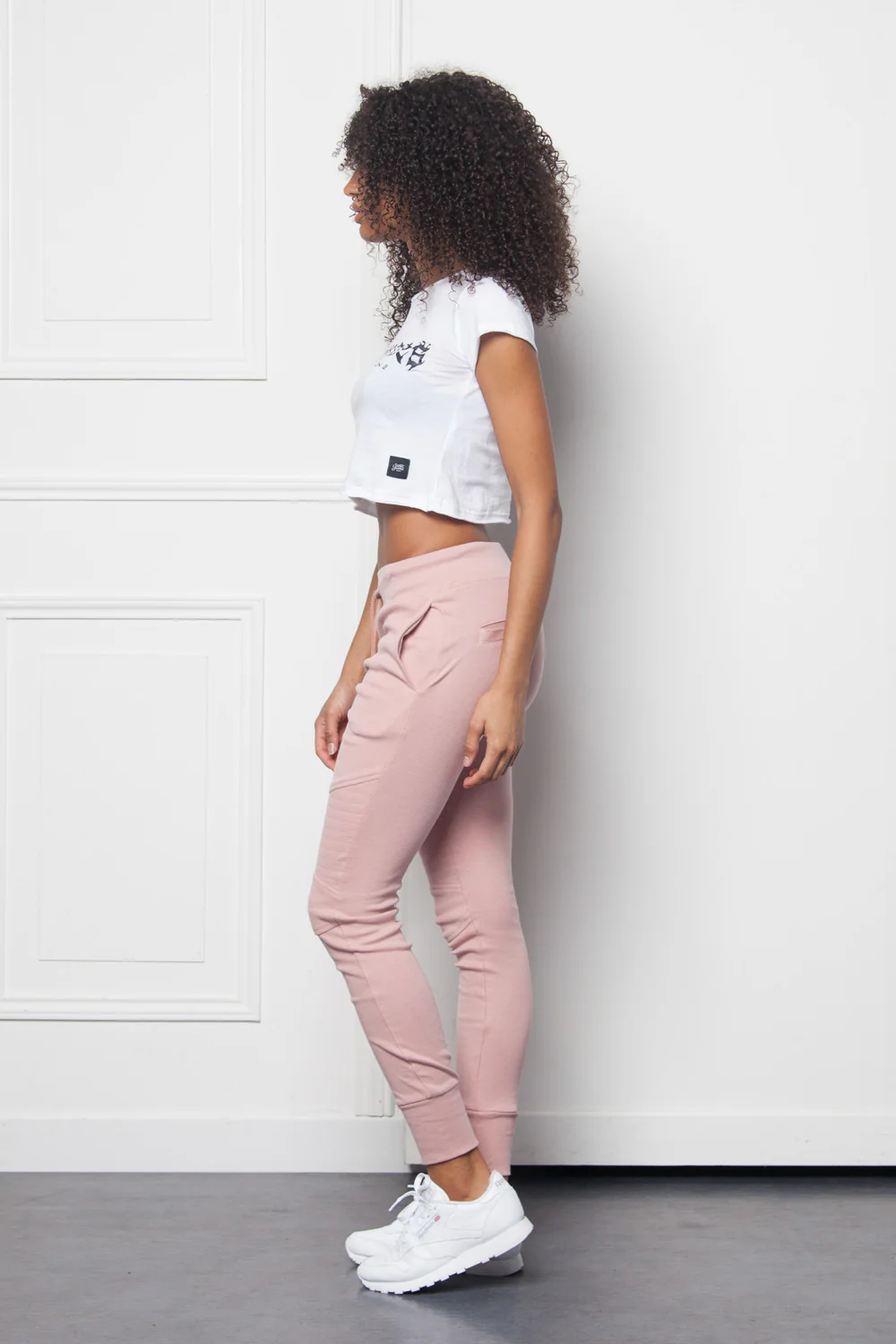 Crop top Parisiennes Women fire effect font white W2630CTS – Image 4