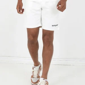 Short soft logo brodé Blanc