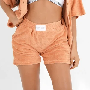 Short monogramme towel Orange