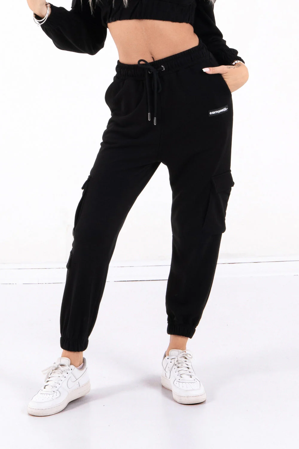 Jogging poches cargo Noir – Image 2