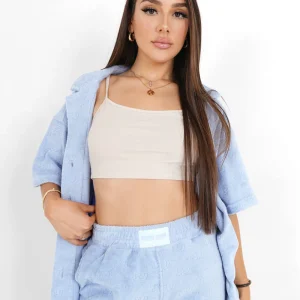 Chemise monogramme towel Bleu