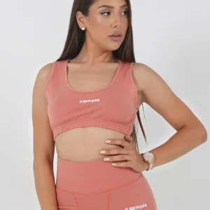 Brassière logo imprimé Orange