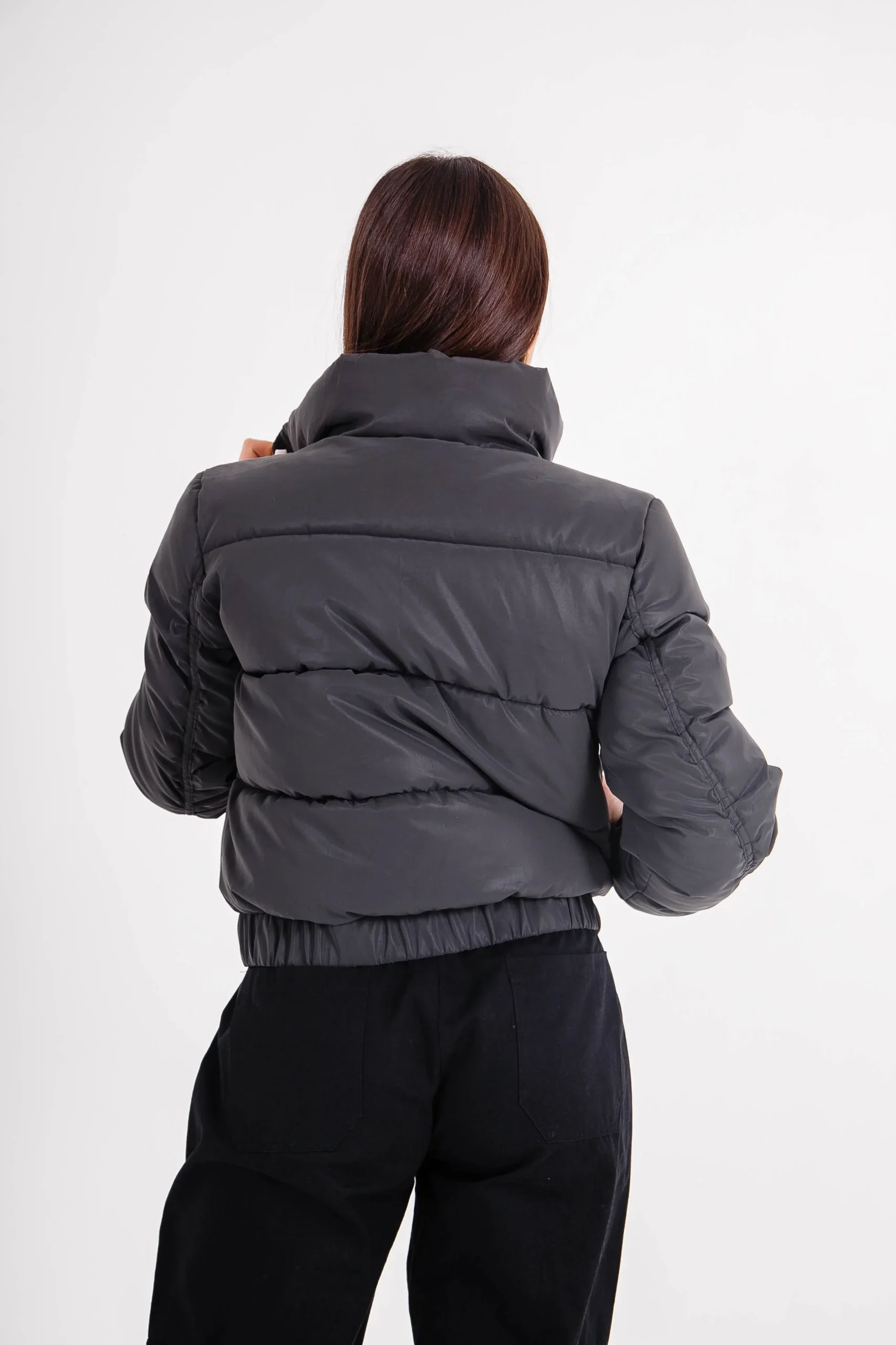 Doudoune réfléchissante col Noir – Image 6