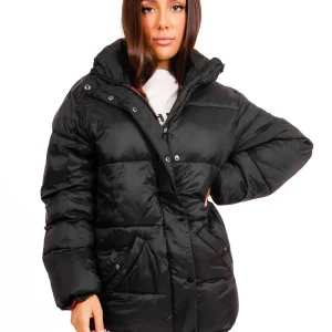 Doudoune col montant noir