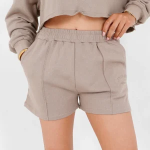 Short confort logo Beige