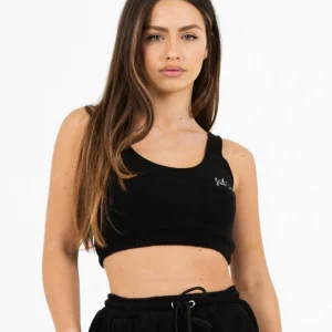 Brassière signature molletonné Noir