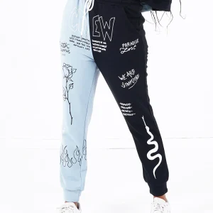 BICOLORED crew jogger pant