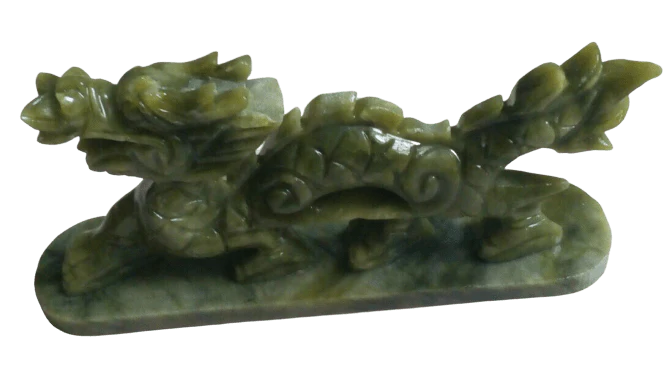 Statue Chinoise Dragon en Jade – Image 2