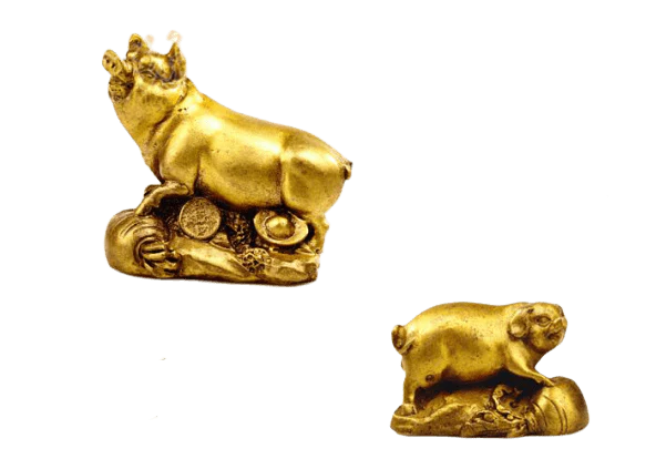 Statue Chinoise du Zodiaque Cochon – Image 2