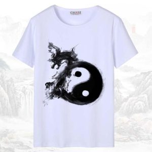T-shirt Chinois Dragon Yin Yang