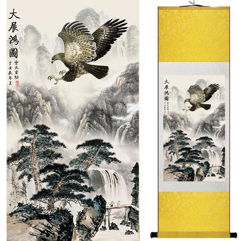 Tableau Chinois Aigle – Image 3