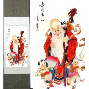 Tableau Chinois Dieu de la Longévité