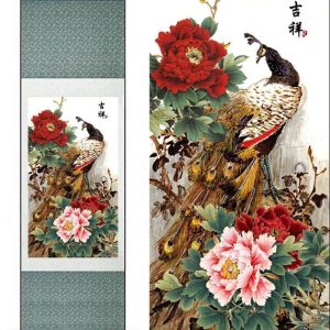 Tableau Chinois Paon