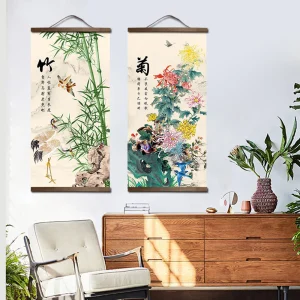 Tableau Fleurs Chinois