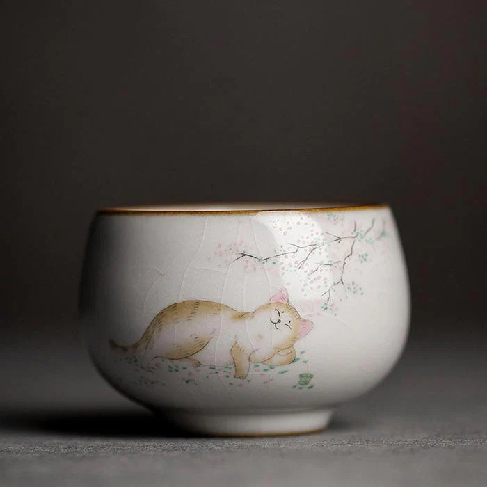 Tasse Chinoise En Porcelaine Chat – Image 6