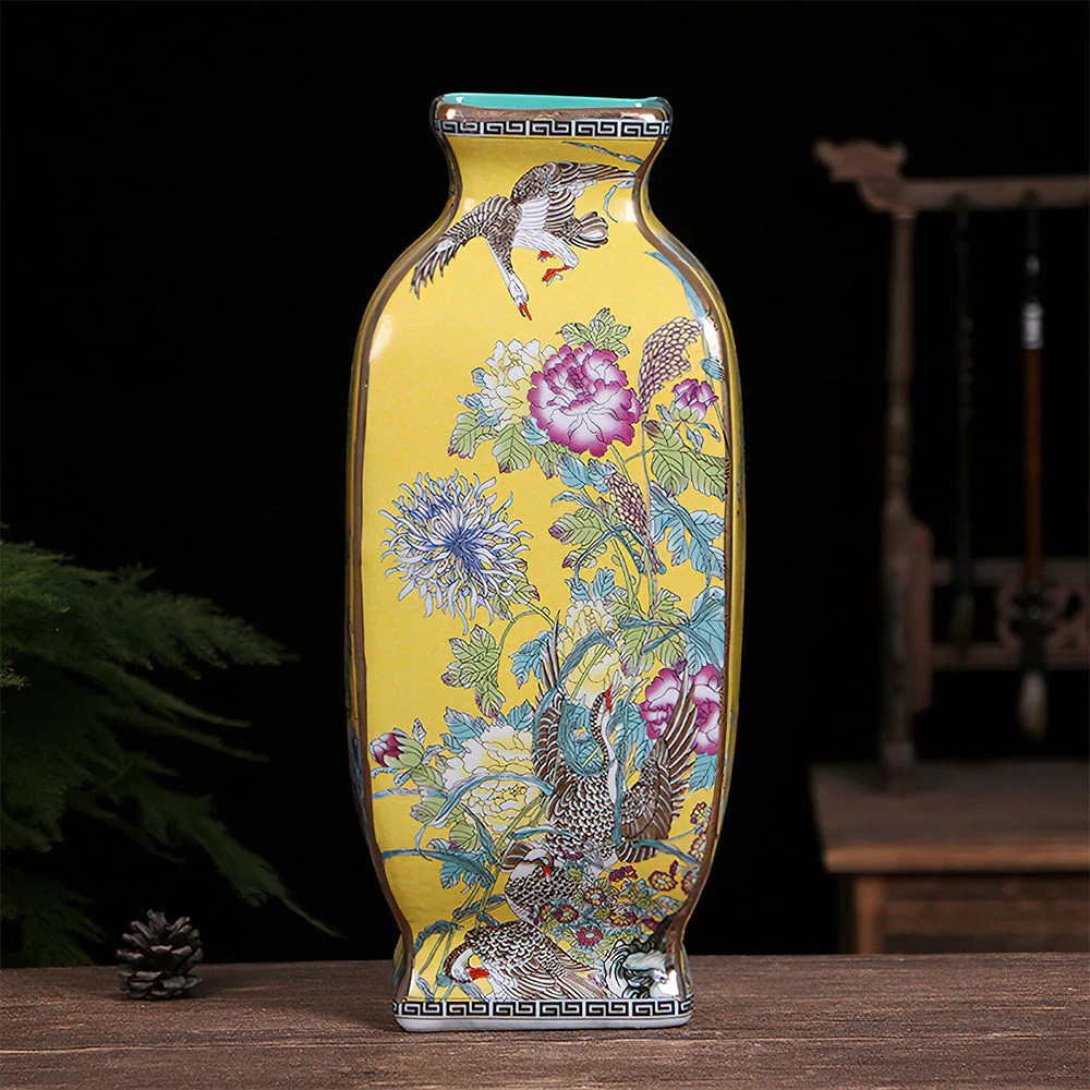 Vase Chinois Rectangulaire – Image 9
