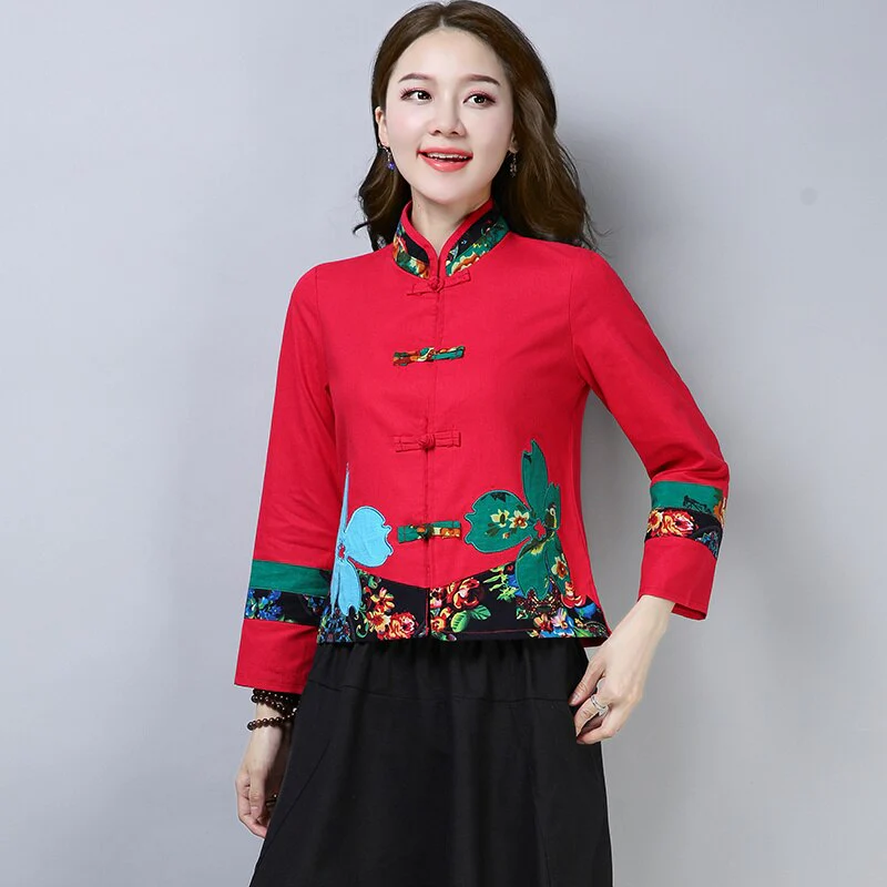 Veste Chinoise Col Mao Femme – Image 5