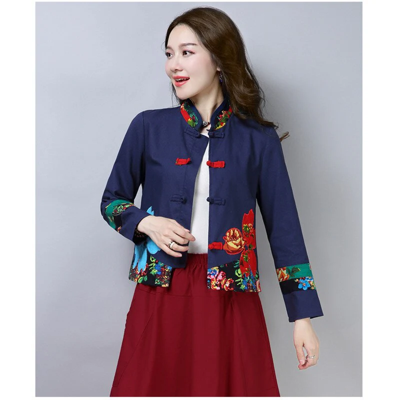 Veste Chinoise Col Mao Femme – Image 6