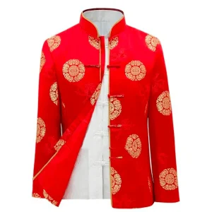 Veste Chinoise Homme Col Mao