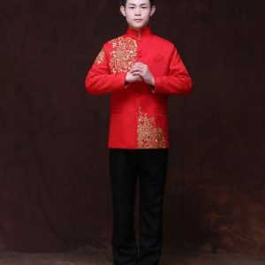 Veste Chinoise Homme de Mariage Traditionnelle