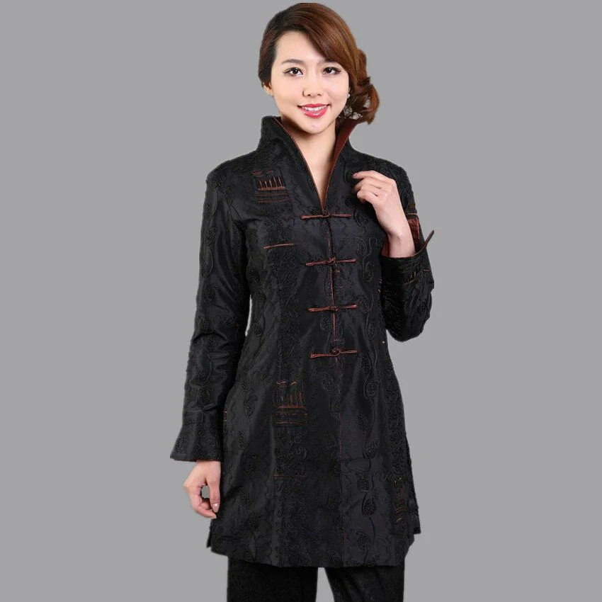 Veste Longue Chinoise Femme – Image 2